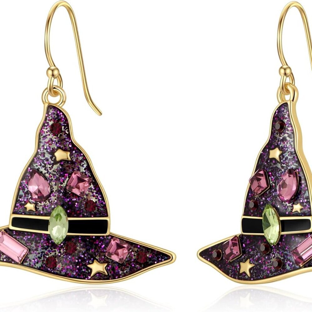 Halloween Earrings Cute Pumpkin Earrings for Women Fun Crystal Pumpkin Stud Earr